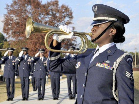 stocktrek-images-airman-plays-taps-during-the-veterans-days-retreat-ceremony-at-little-rock-air-force-base